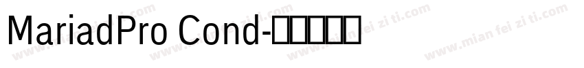 MariadPro Cond字体转换